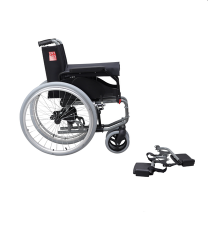 CELTA RECOIL ST - Fauteuil roulant en acier post-amputation avec déport arrière stabilisé