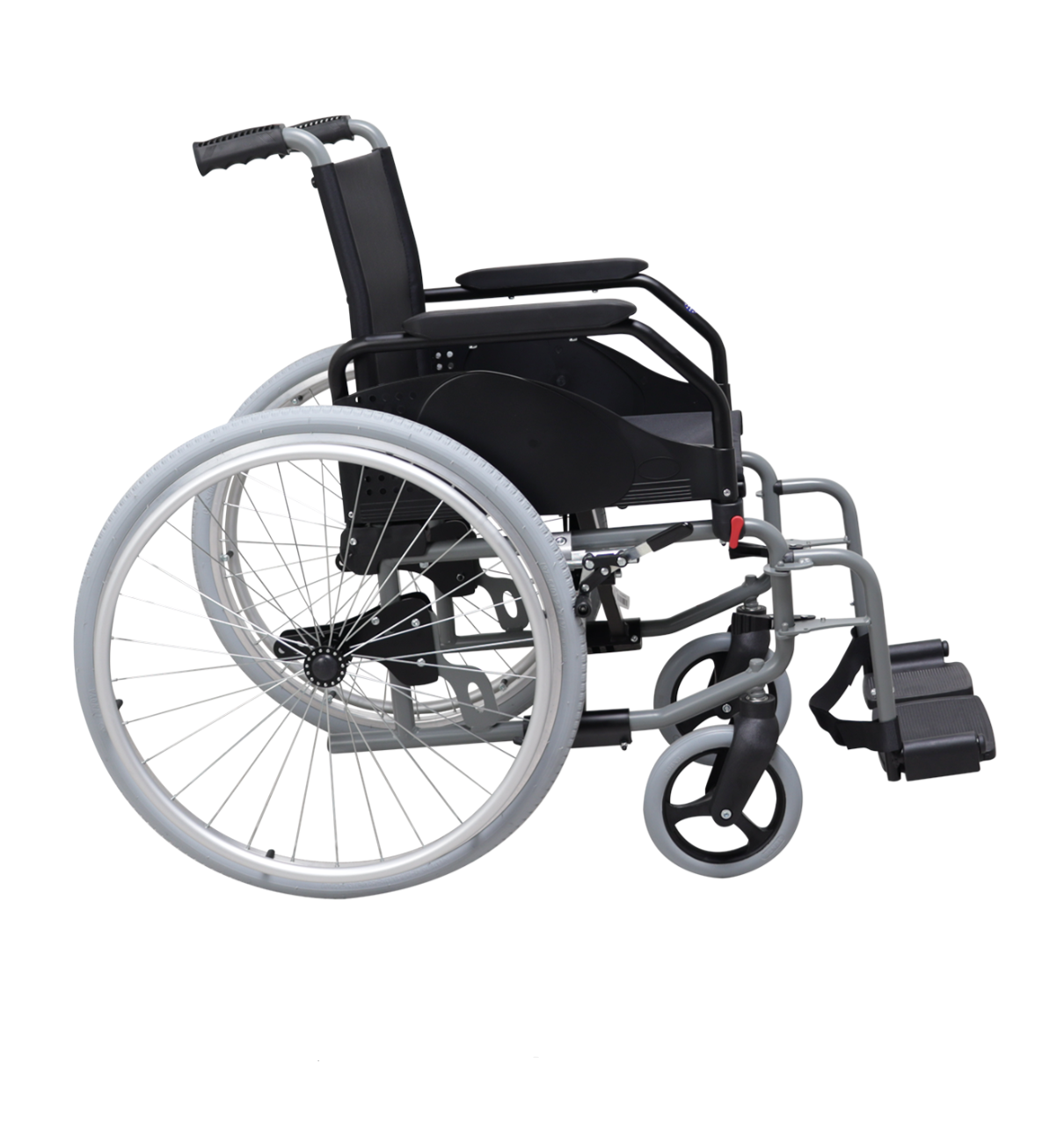 CELTA RECOIL ST - Fauteuil roulant en acier post-amputation avec déport arrière stabilisé