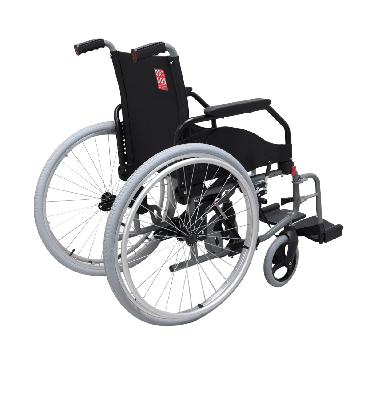 CELTA RECOIL ST - Fauteuil roulant en acier post-amputation avec déport arrière stabilisé