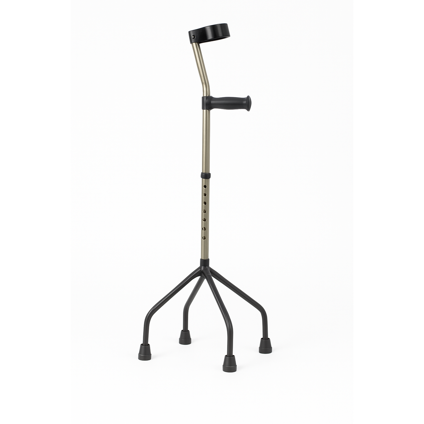Canne quadripode à manchette articulée et base large - modèle P6